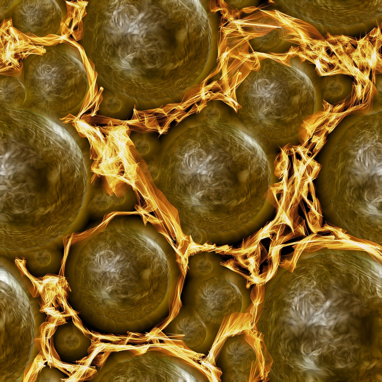 Image - fire balls background blow bright