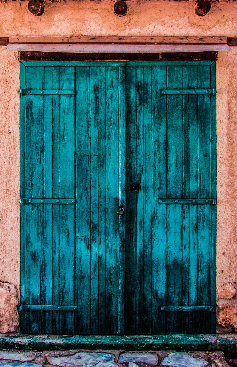 Image - door wooden colorful storage