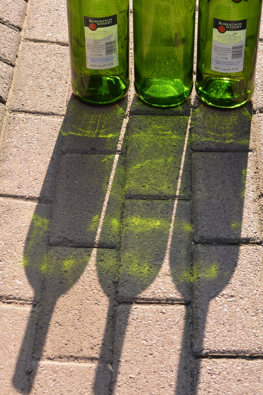 Image - green shadow bottles glass