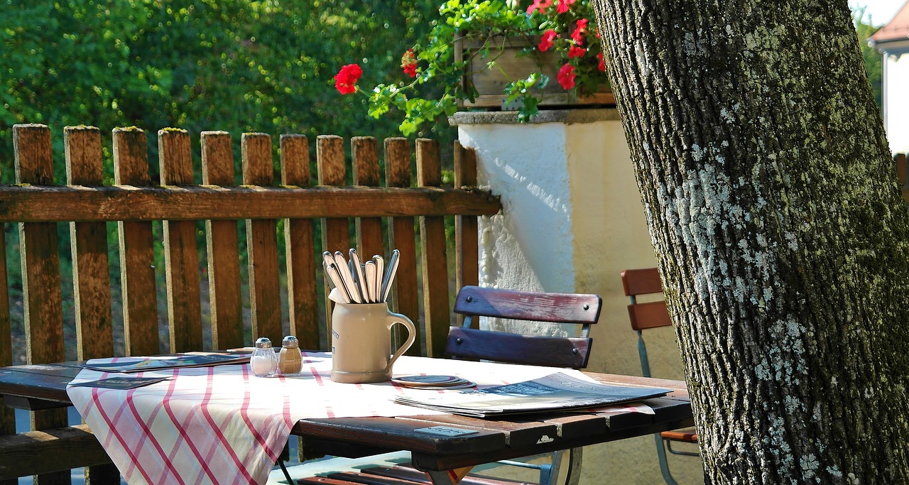 Image - beer garden chairs dining tables