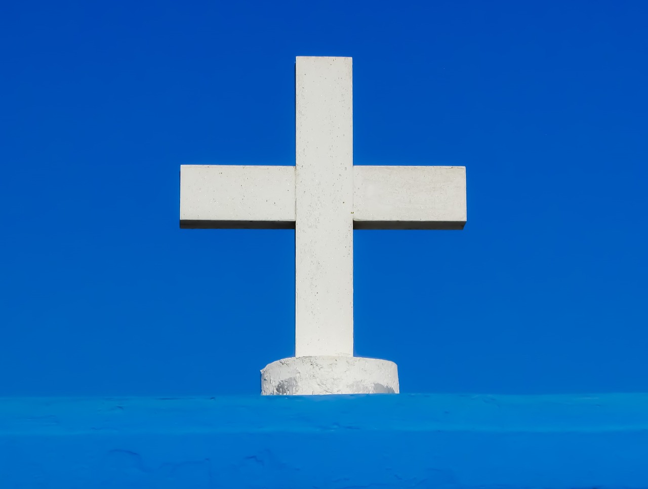 Image - cross white blue symbol religion