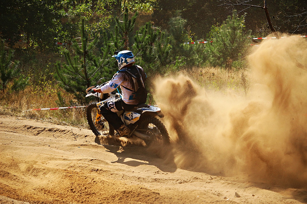 Image - motocross enduro sand dust