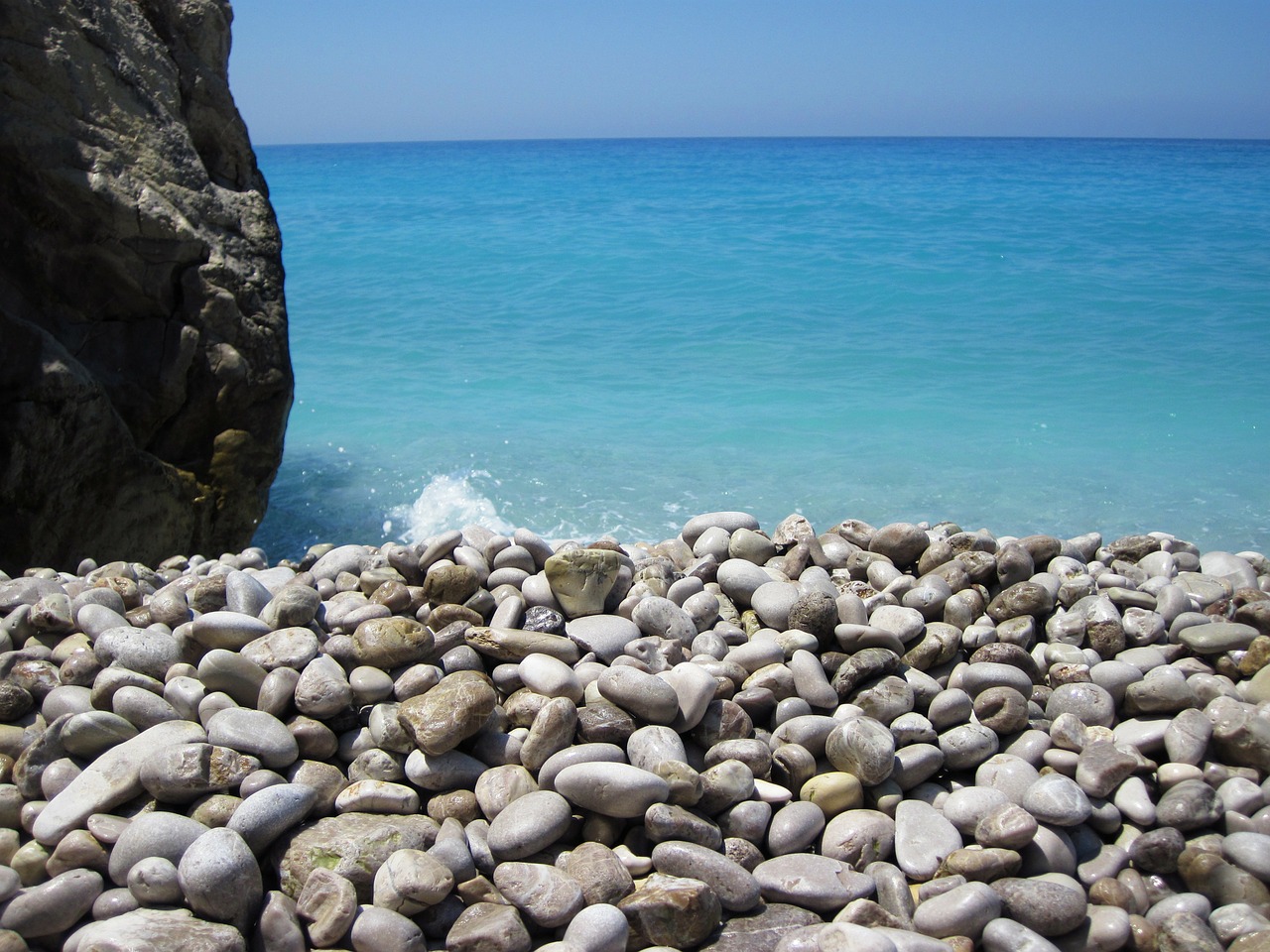Image - abstract background beach blue