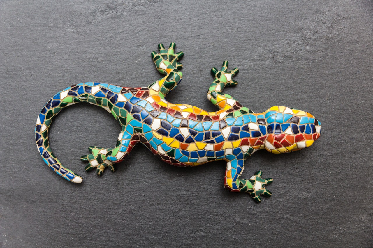 Image - gecko mosaic lizard spain