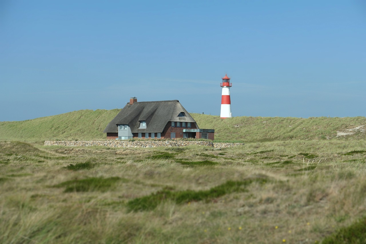 Image - north sea sylt lighthouse dunes