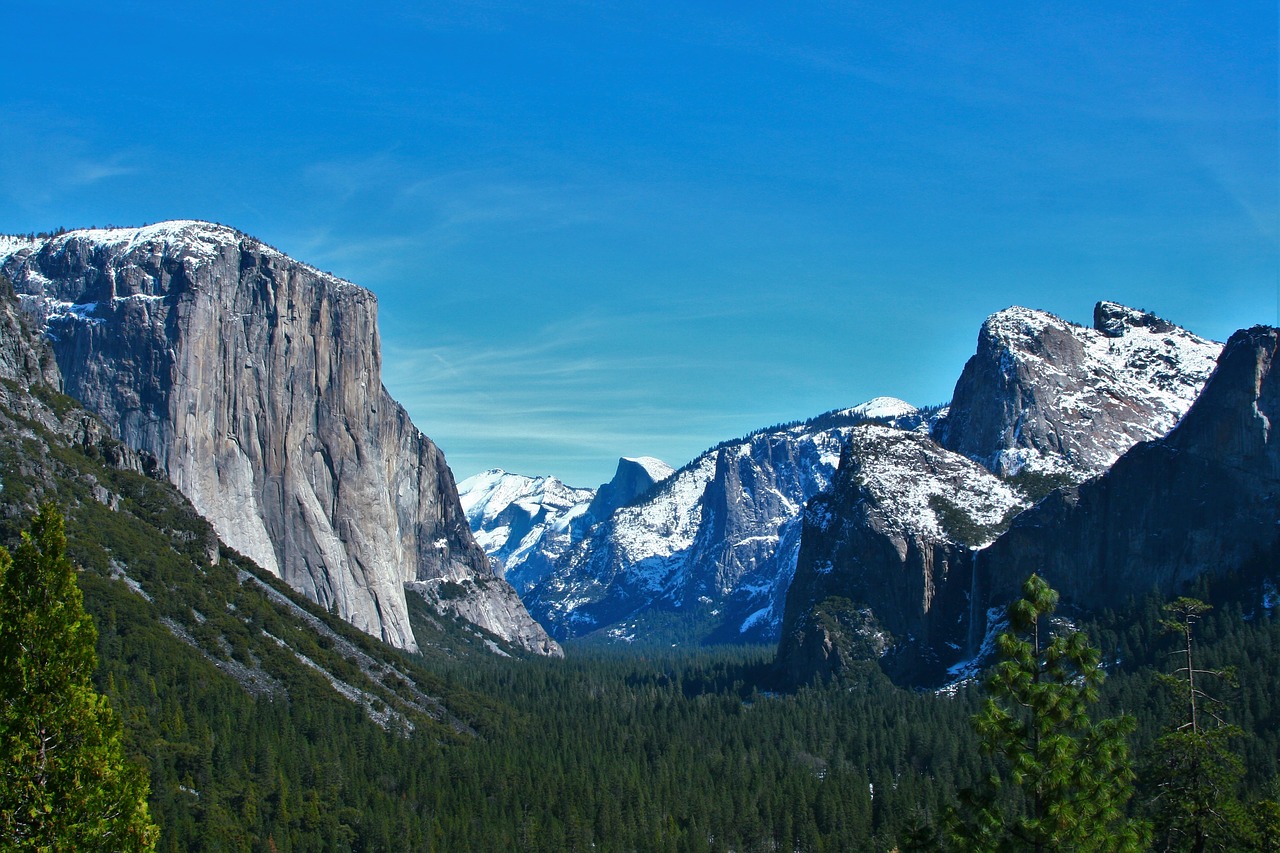 Image - yosemite snow thaw reflection