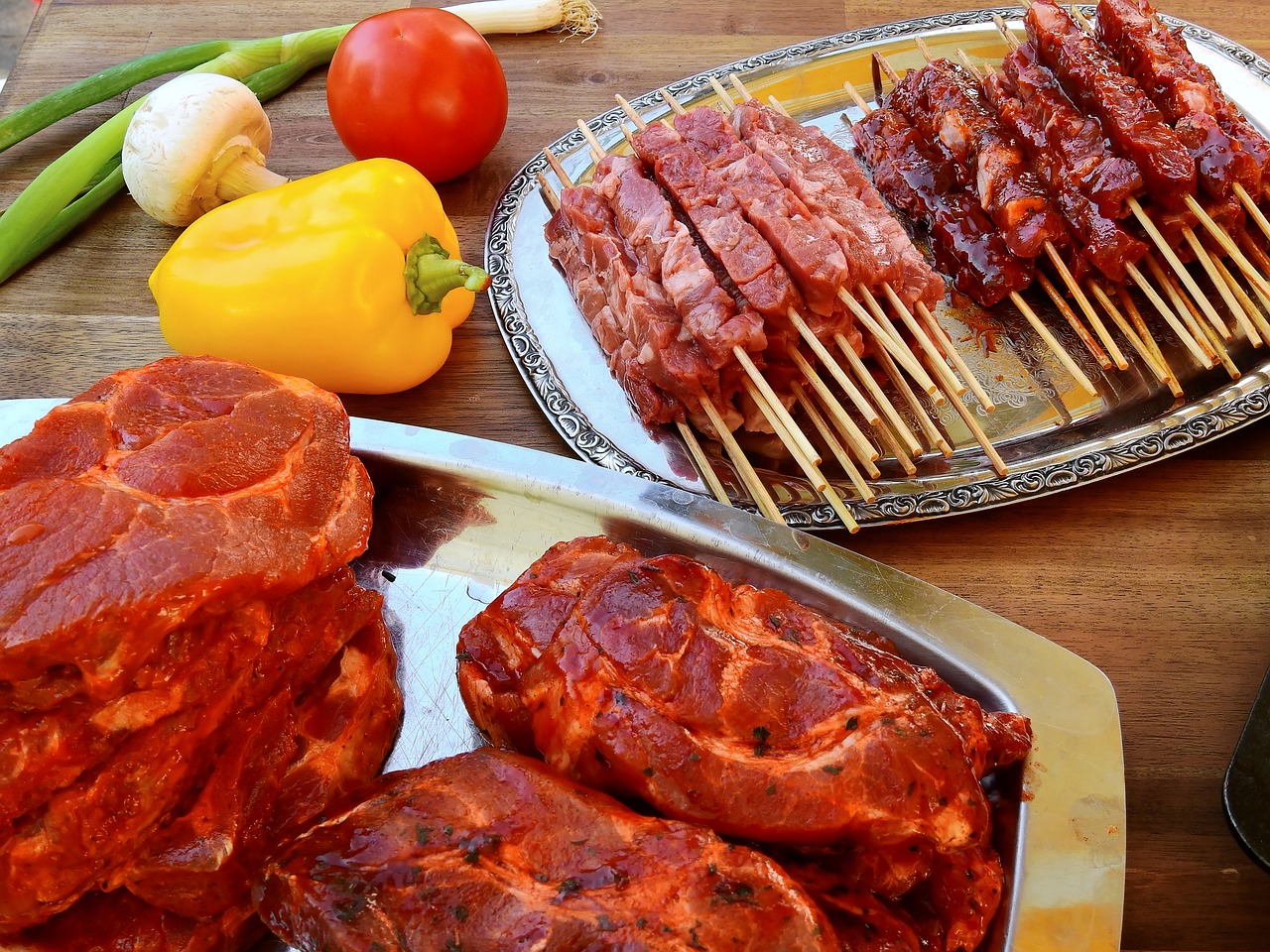 Image - meat raw tasty food grill