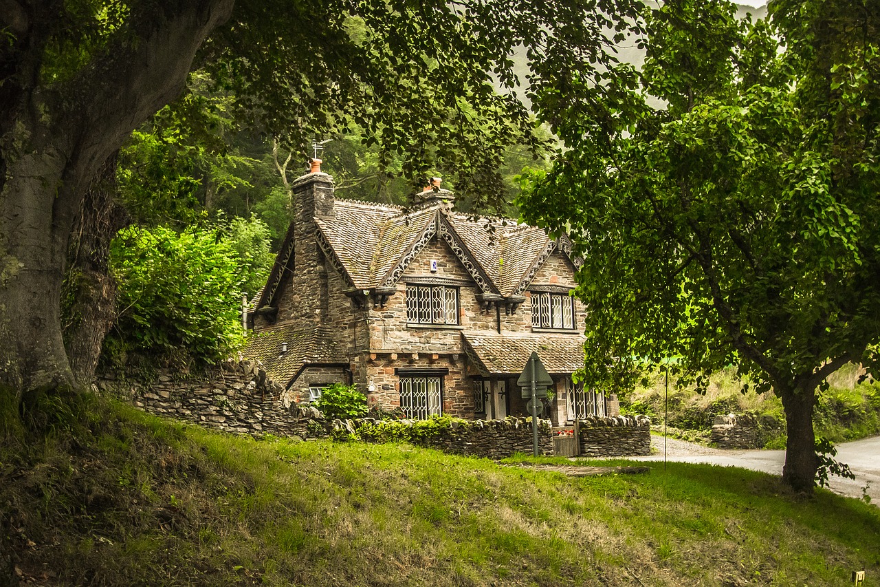 Image - lonely house forest building