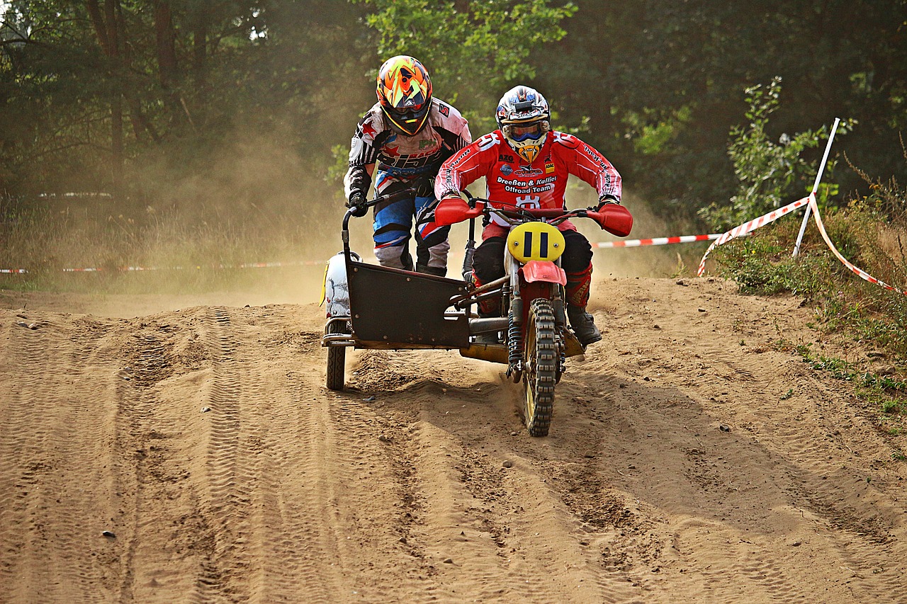 Image - sidecar cross enduro race sand