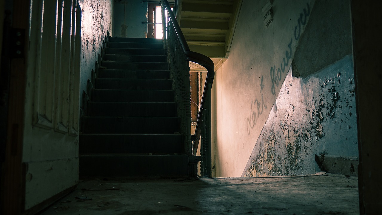 Image - lost place staircase old broken