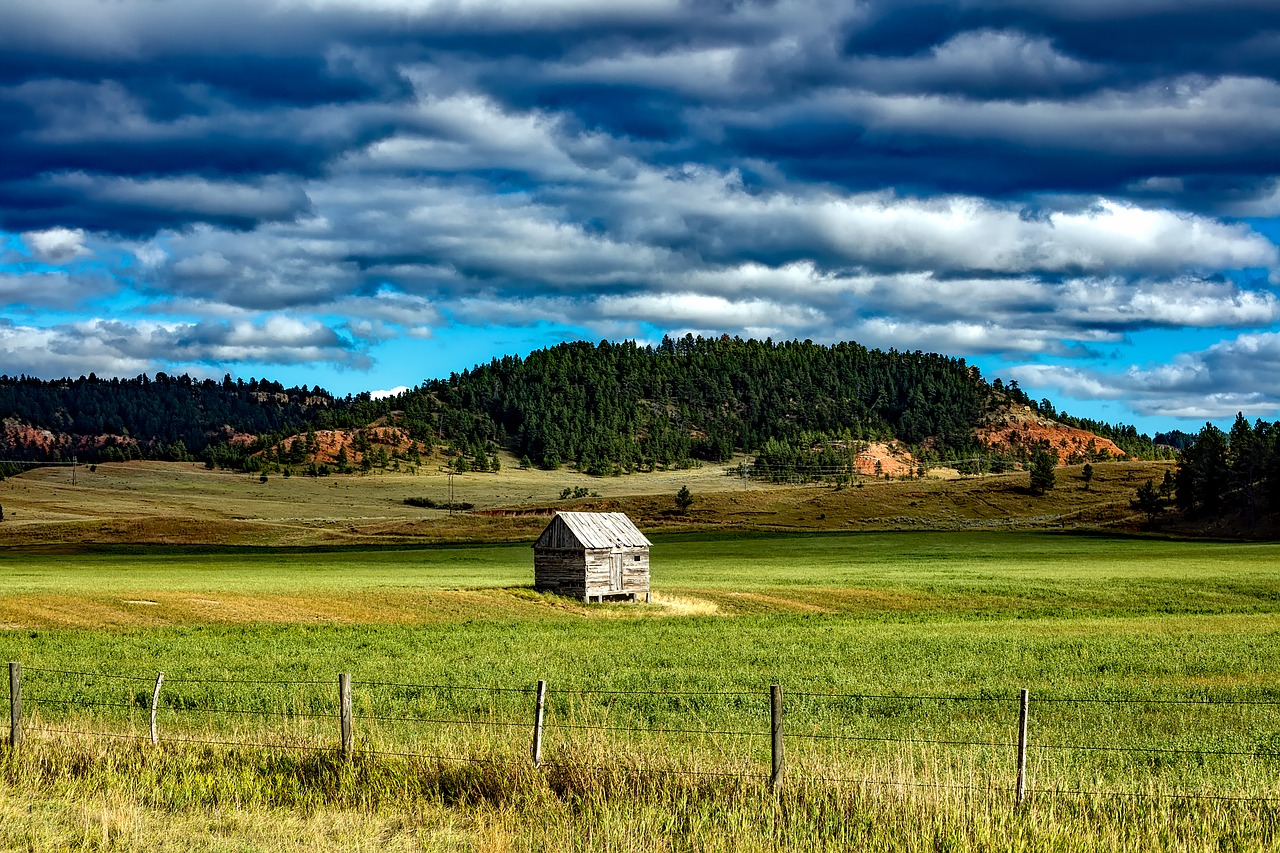 Image - wyoming shed farm ranch mountains