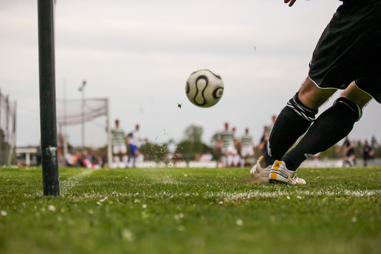 Image - football ball sport goal kick