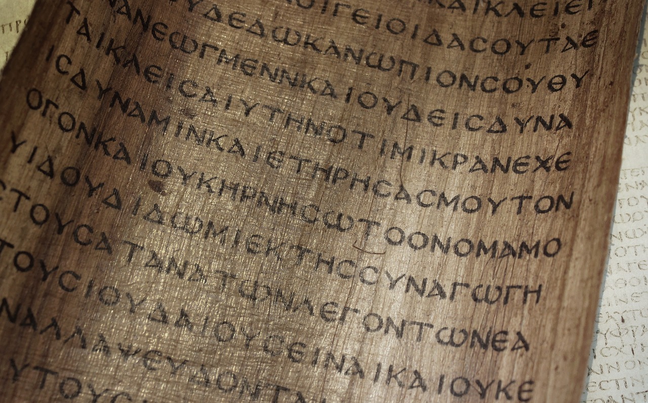 Image - bible manuscript papyrus book