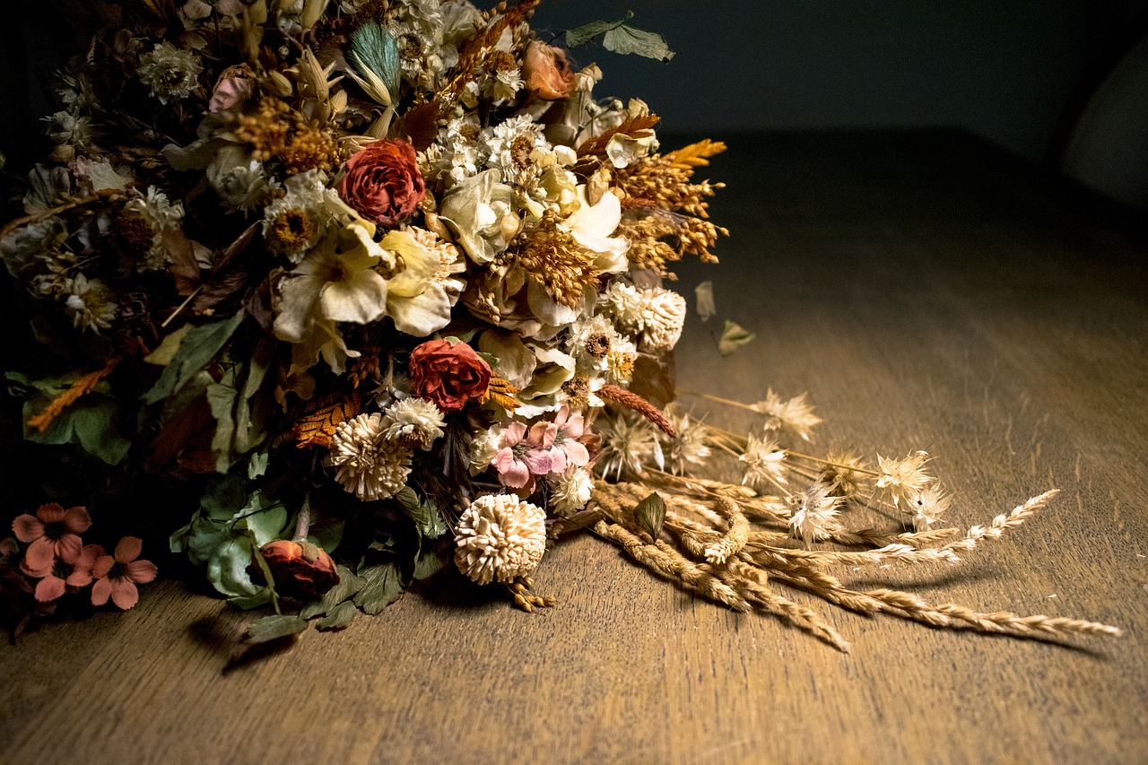 Image - dried flowers bouquet flowers