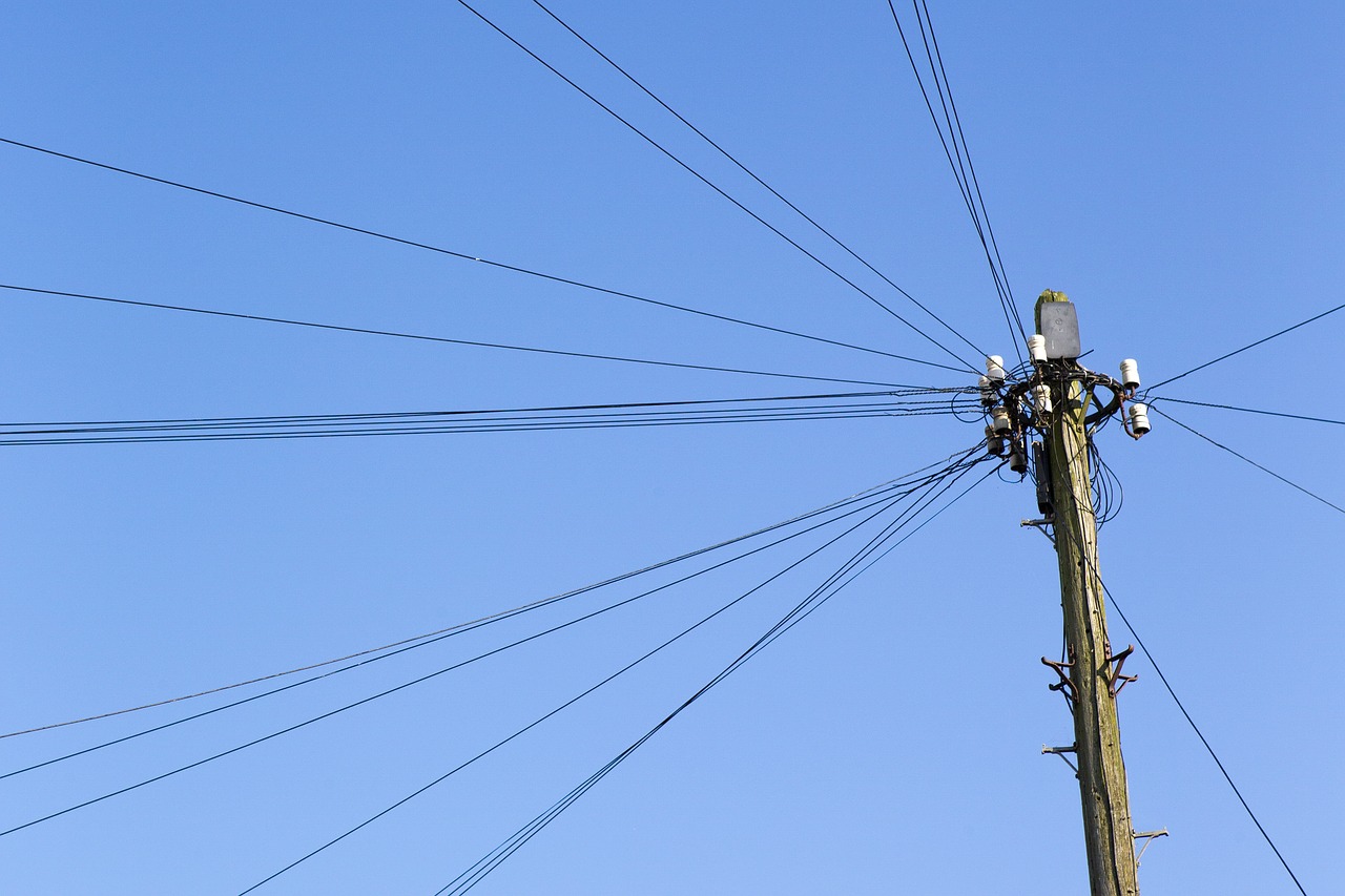 Image - timber telegraph pole