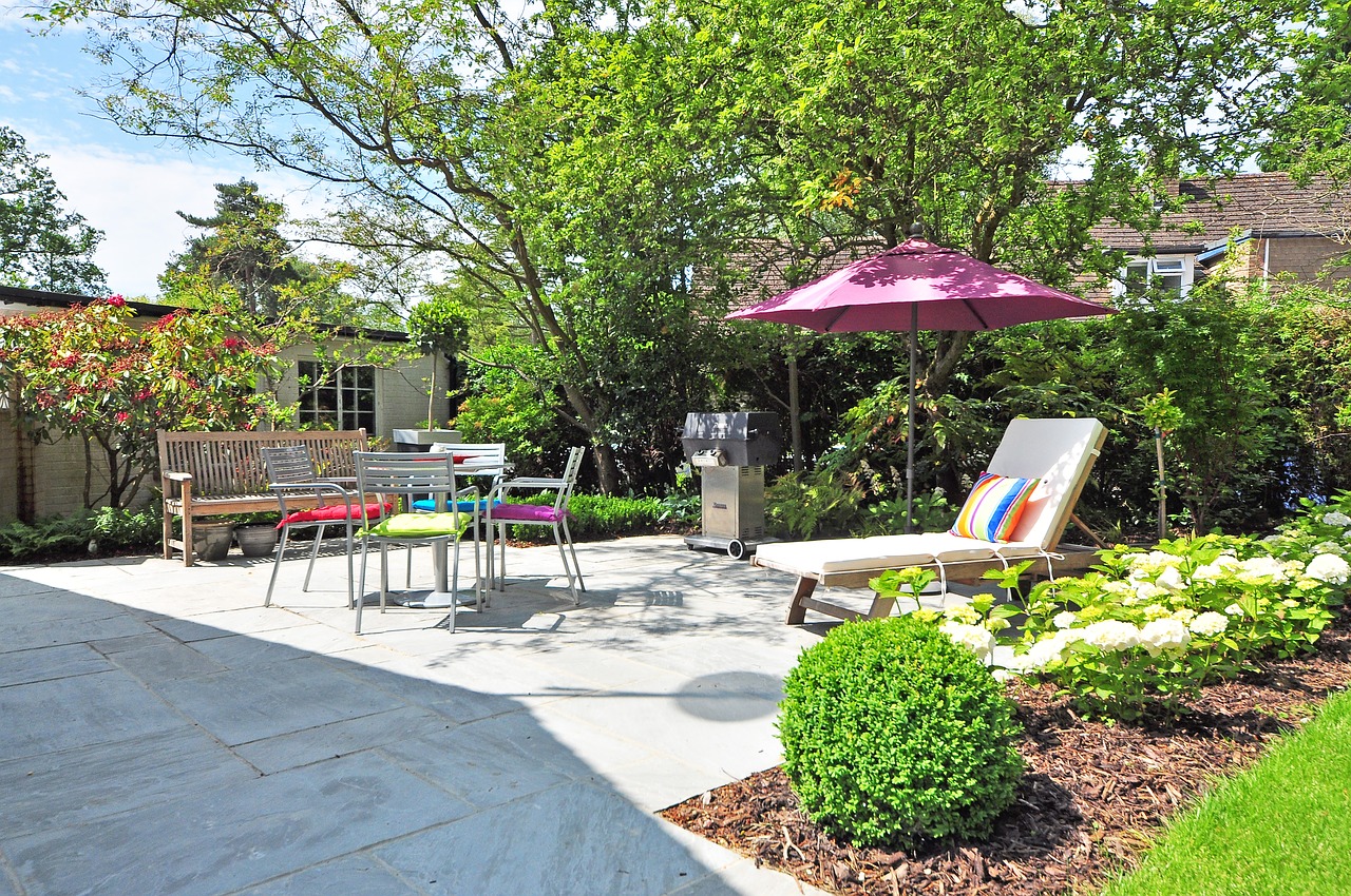 Image - garden house green yard grass