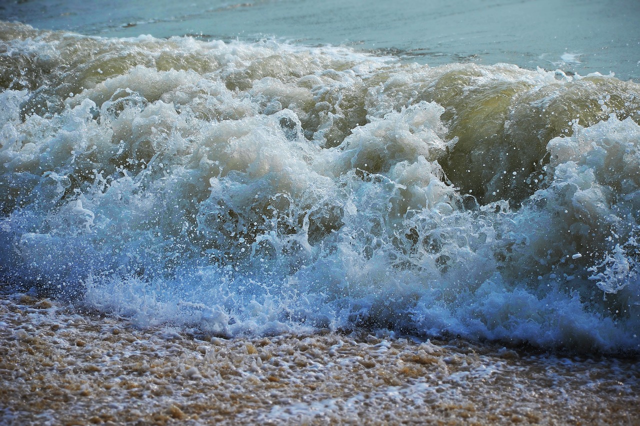 Image - sea wave ocean water blue surf