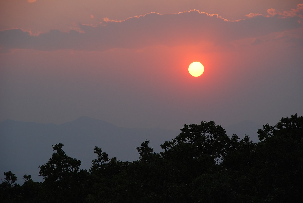 Image - sunset landscape nature sky sun