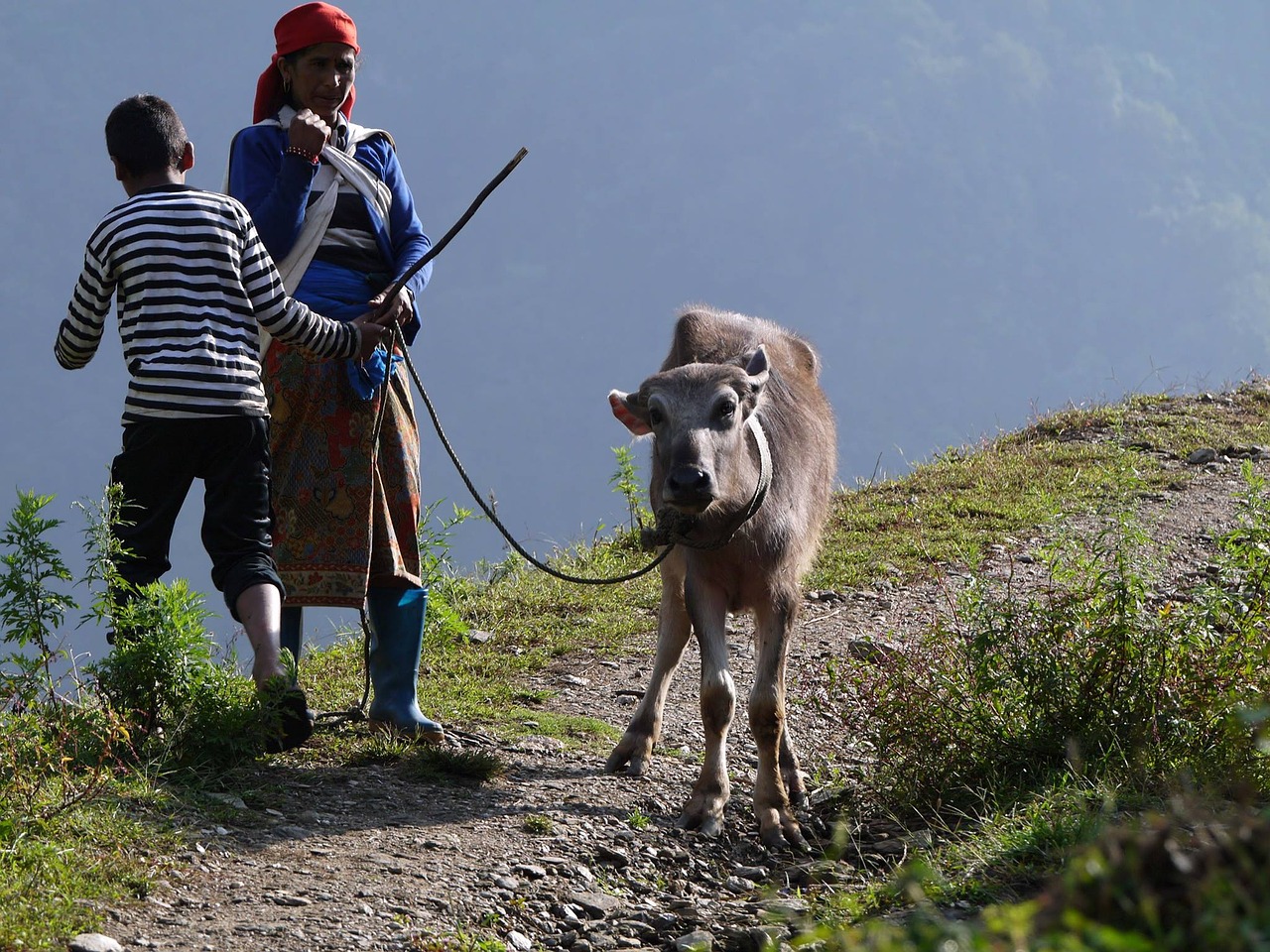 Image - travel nepal hiking mountain