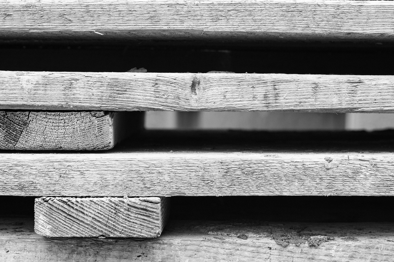 Image - building work leaves pallets wood