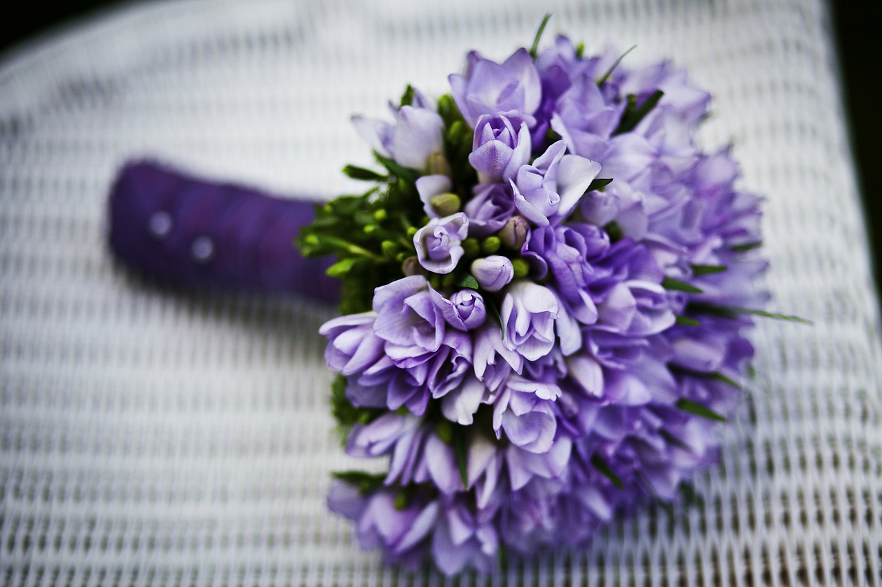 Image - marriage flower purple flowers