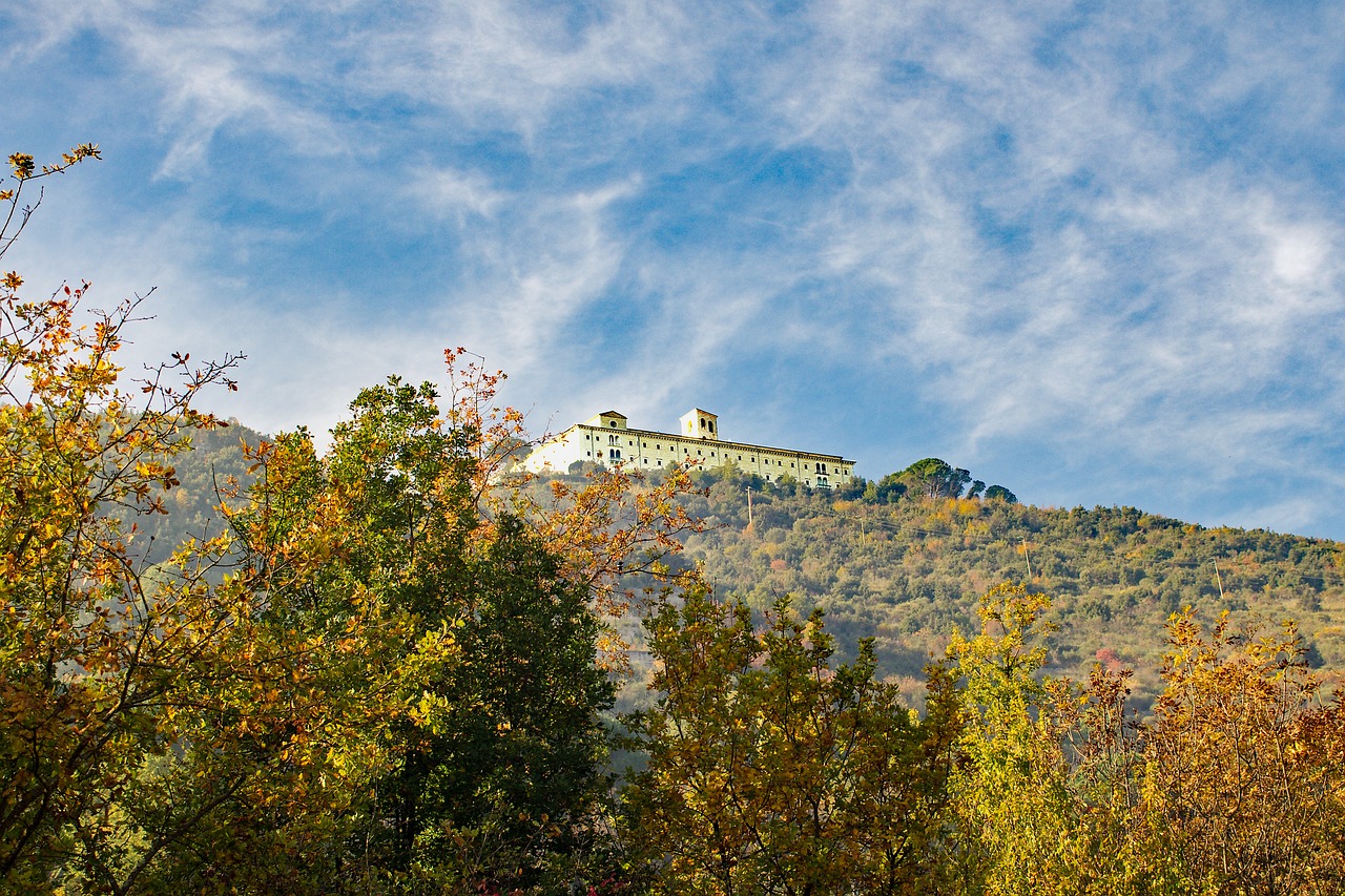 Image - abbey montecassino montecassino mist