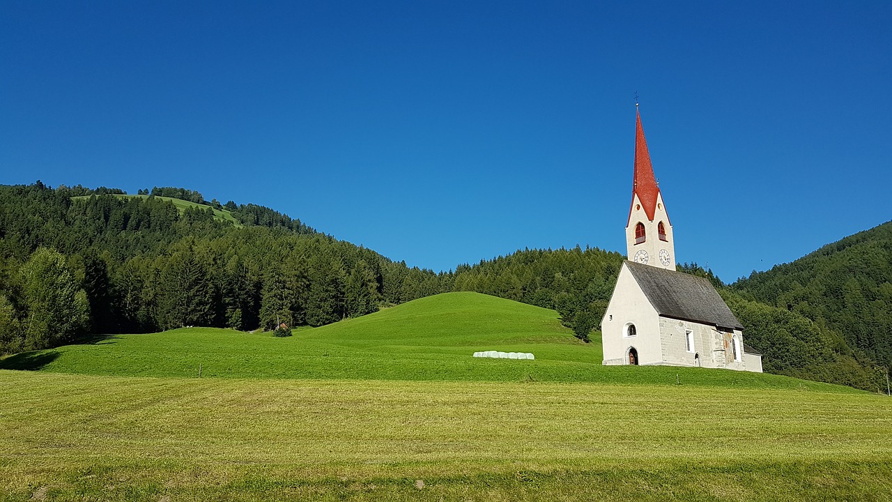 Image - church landscape tyrol green