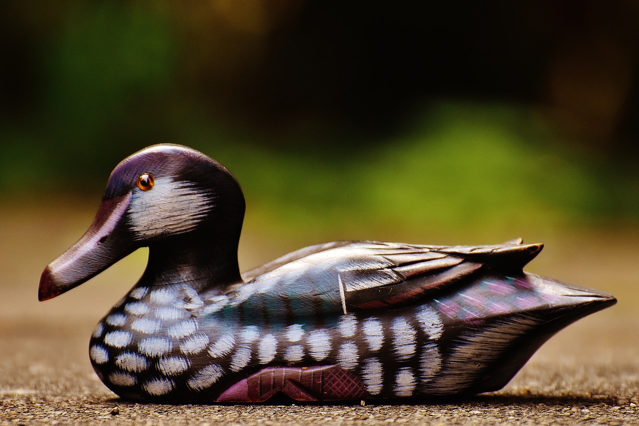 Image - duck deco figure cute sweet wood