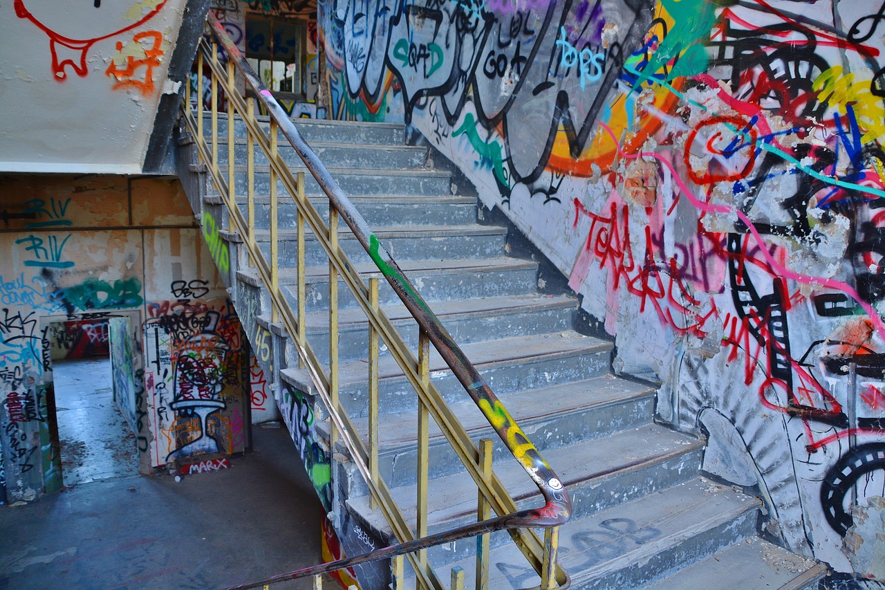Image - lost places factory stairs