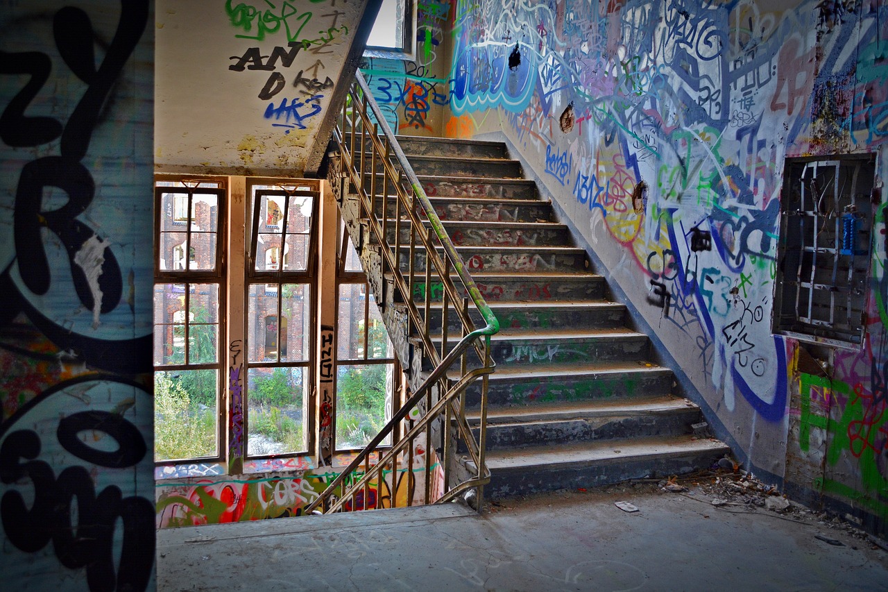 Image - lost places factory stairs