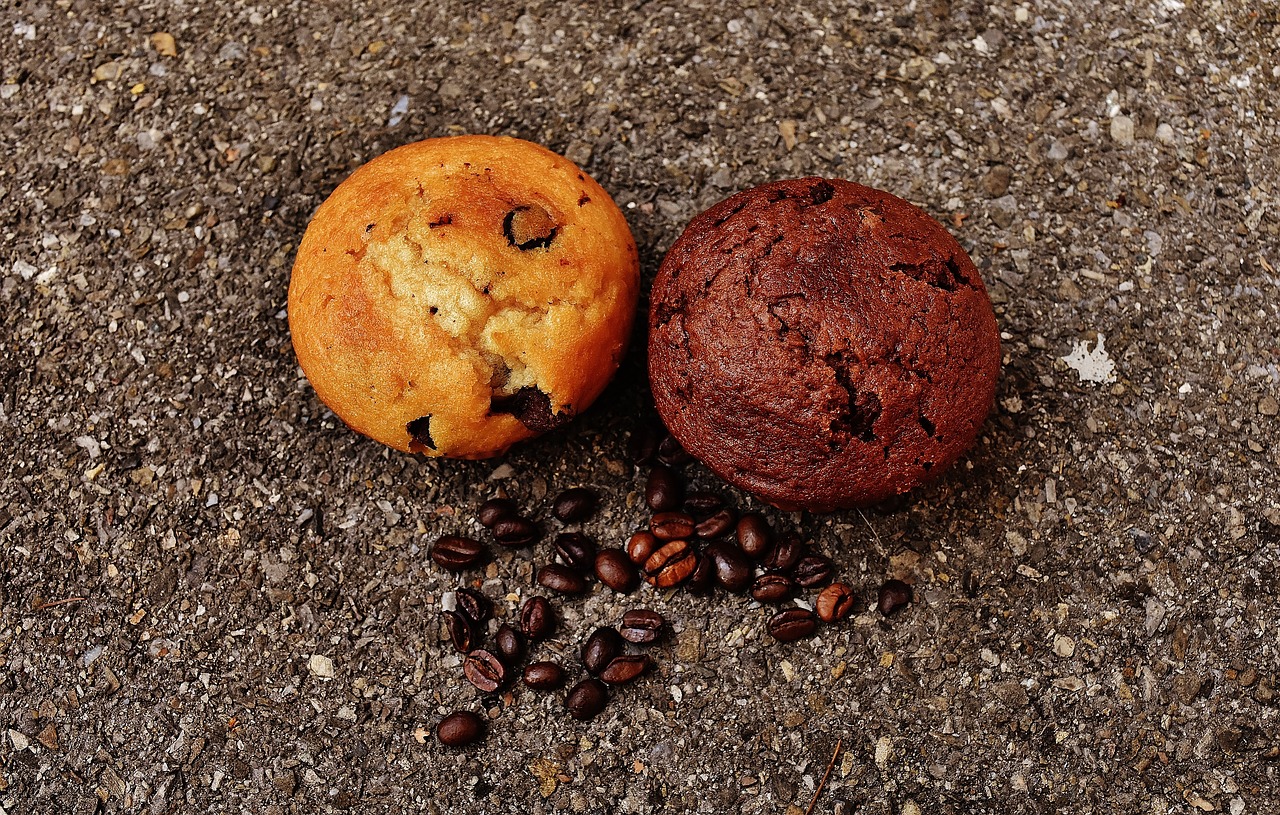 Image - muffin cake coffee coffee beans