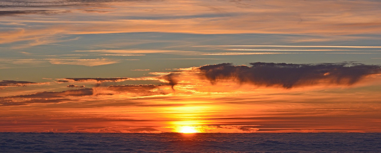 Image - south peak sunset sun twilight sea