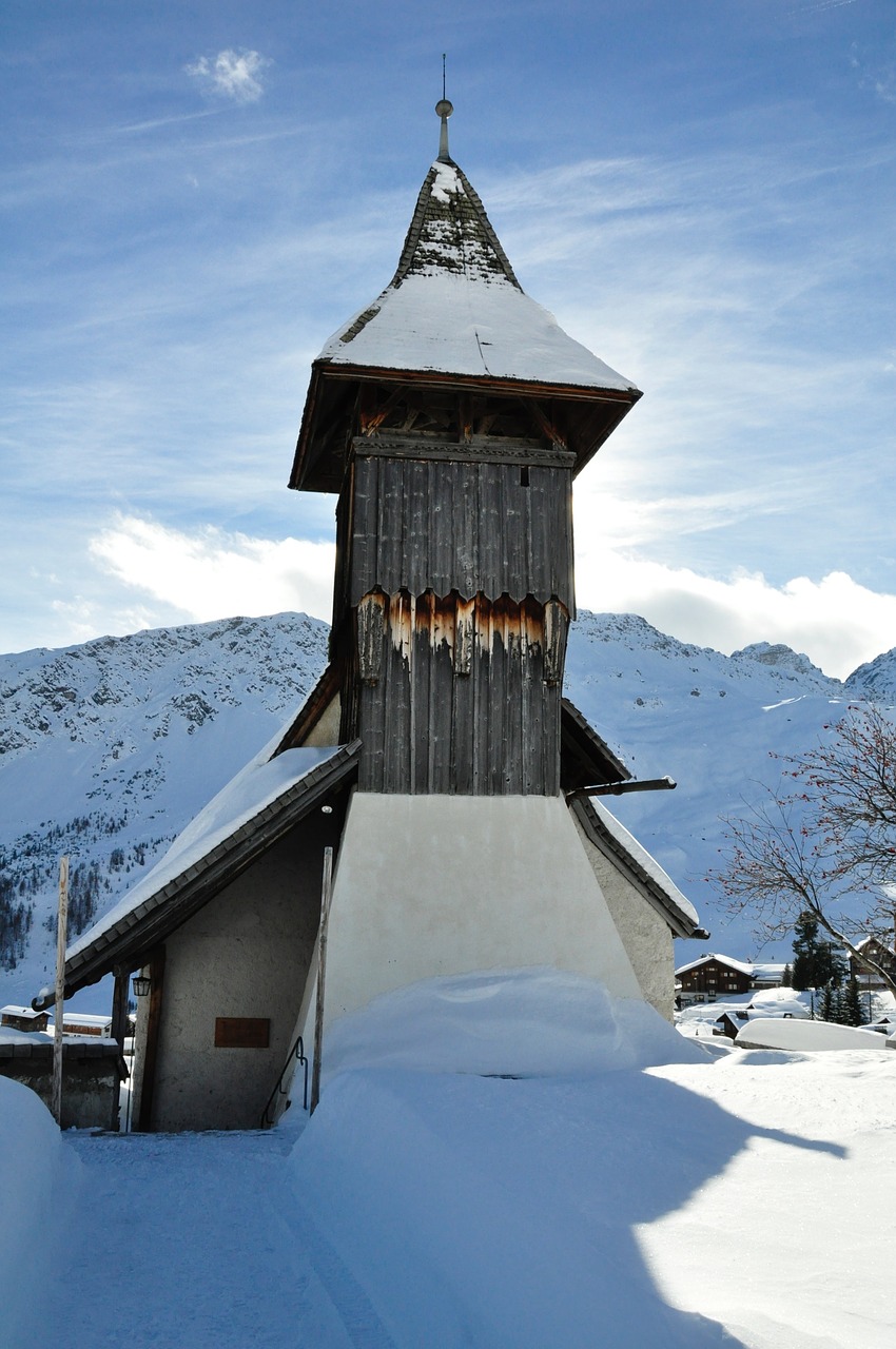 Image - switzerland snow swiss alps church