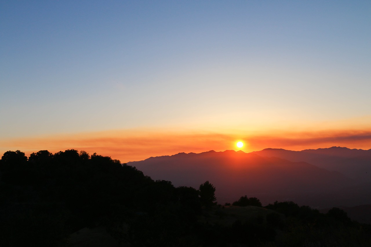 Image - ojai sunset clouds evening