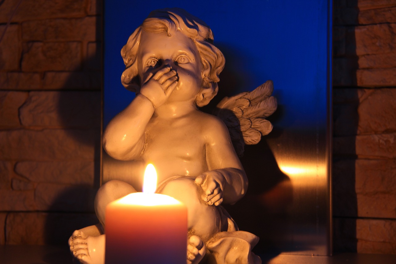 Image - i do not speak evil angel candle