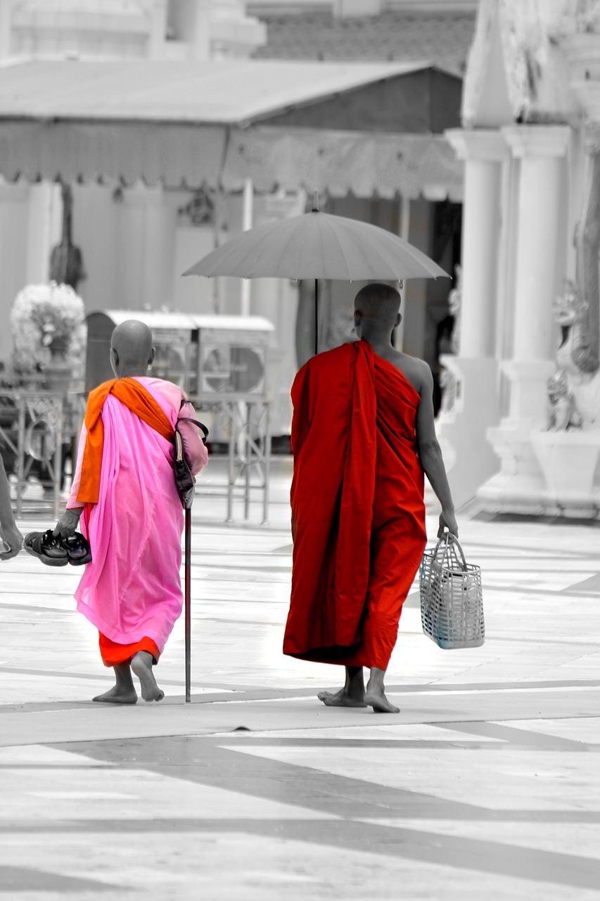 Image - burma myanmar monk buddha stupa