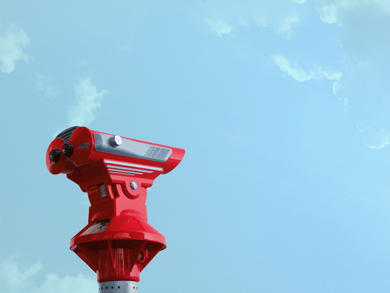 Image - binocular sky telescope looking