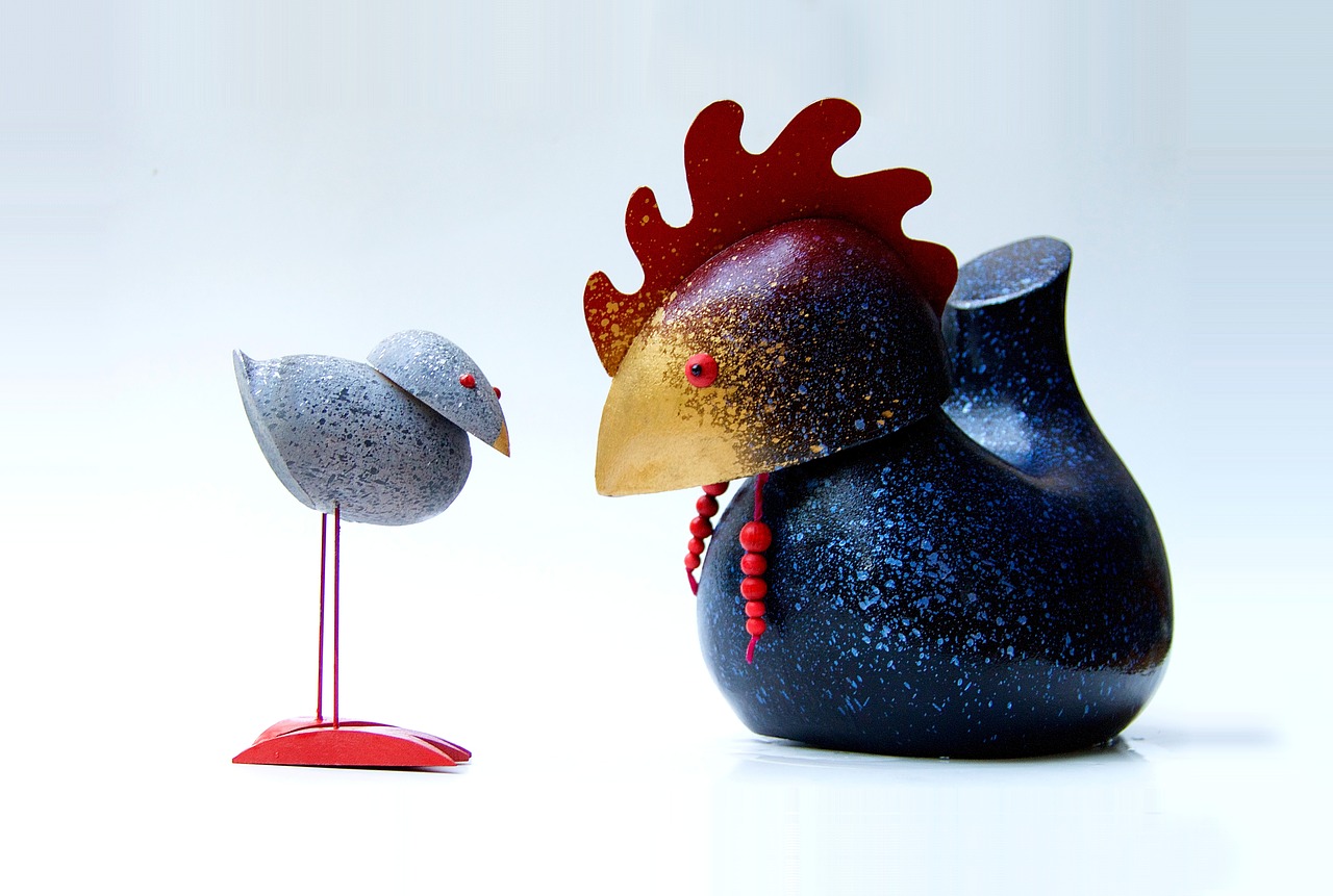 Image - wader chicken craft wood funny