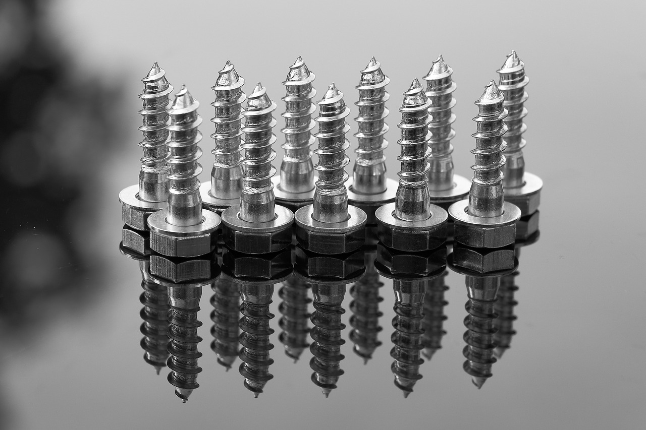 Image - screw wood screws metal close