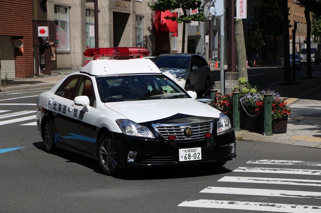 Image - japan police road tea patrol city