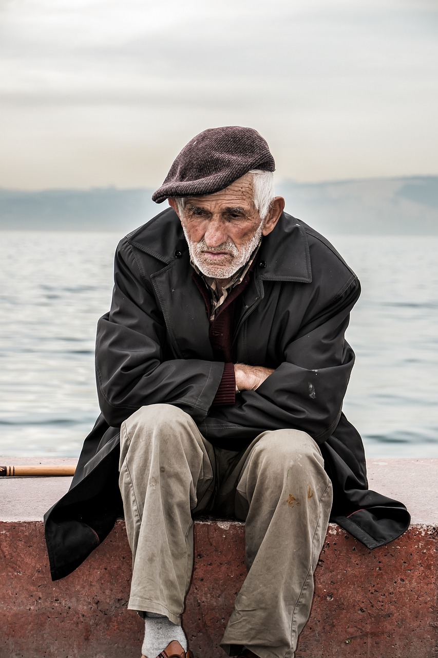 Image - old man old man loneliness think