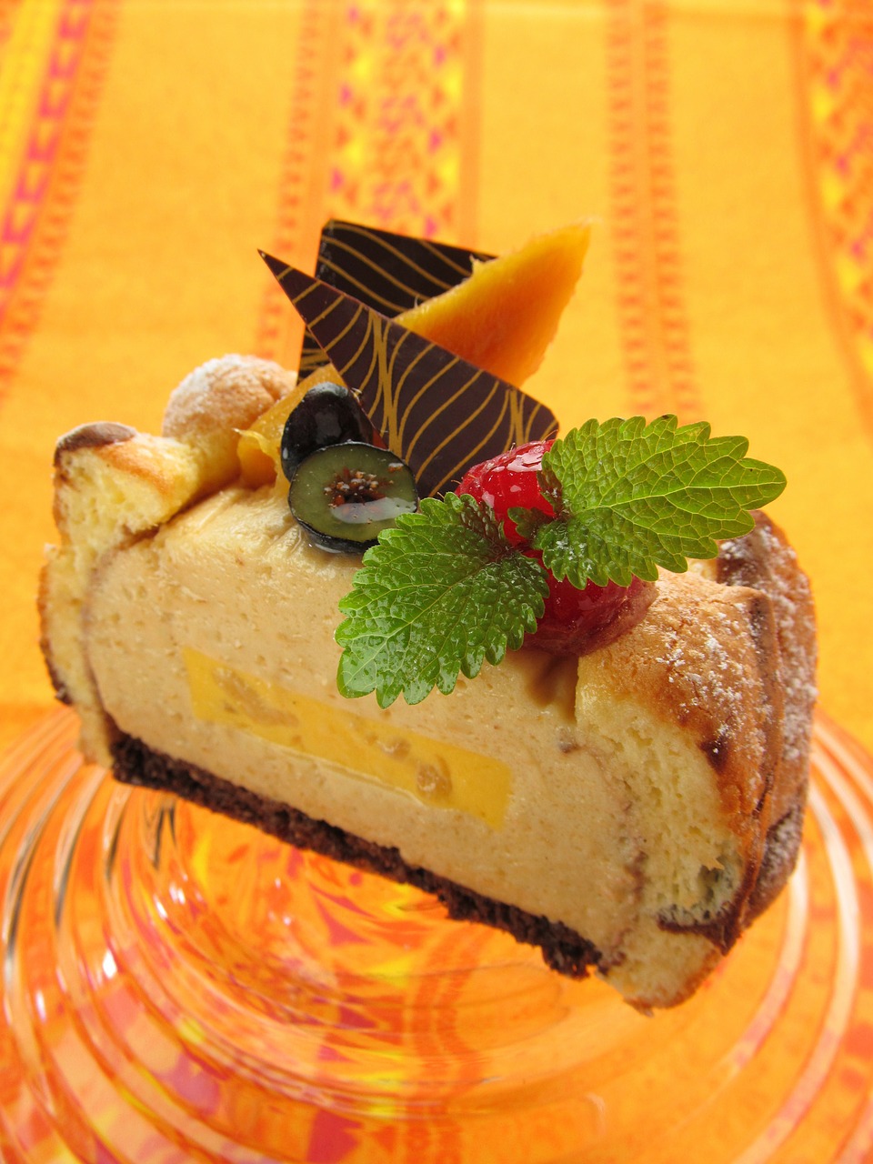 Image - cake tahiti mango dessert fruit