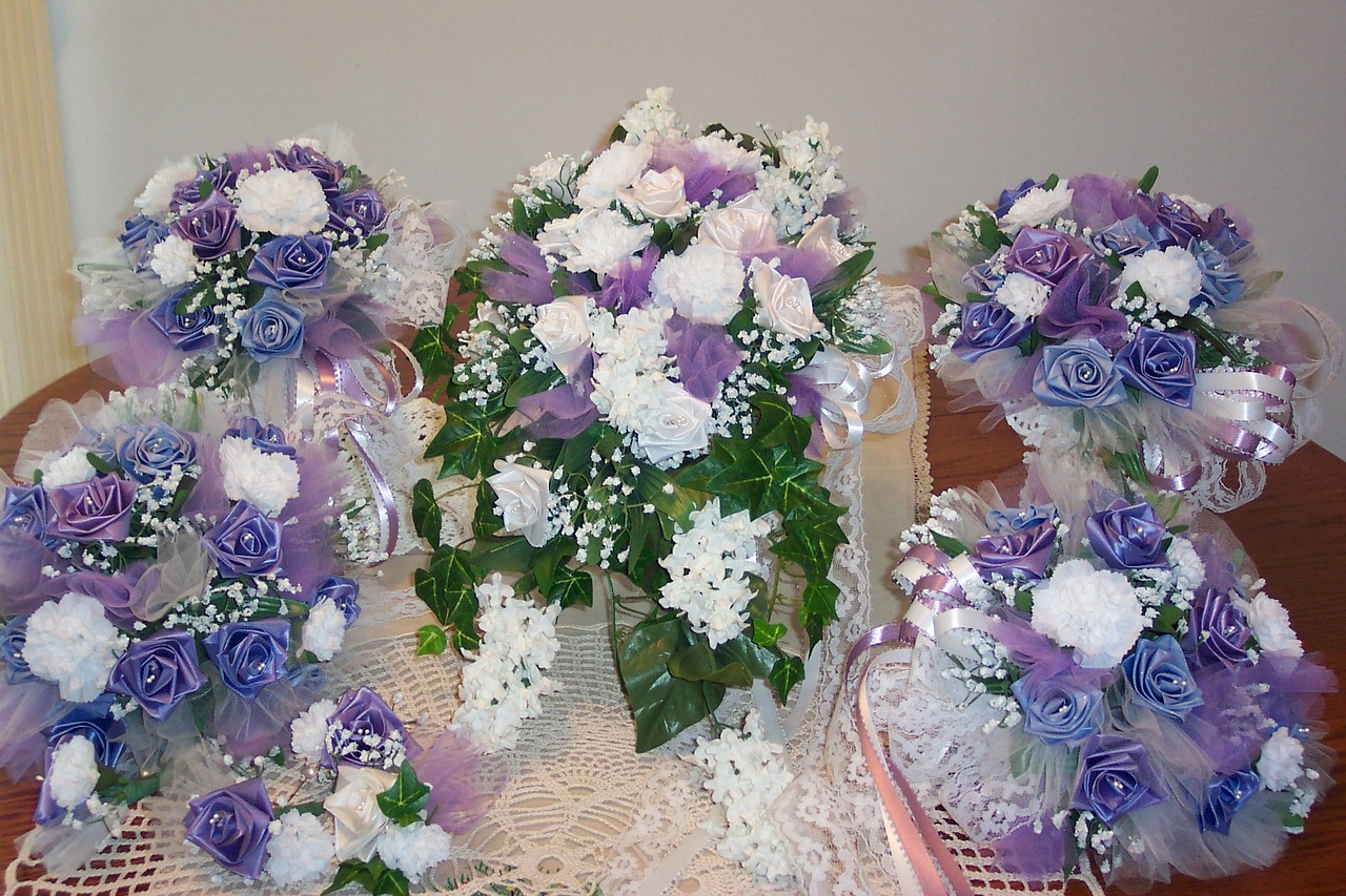 Image - flowers bouquets purple violet