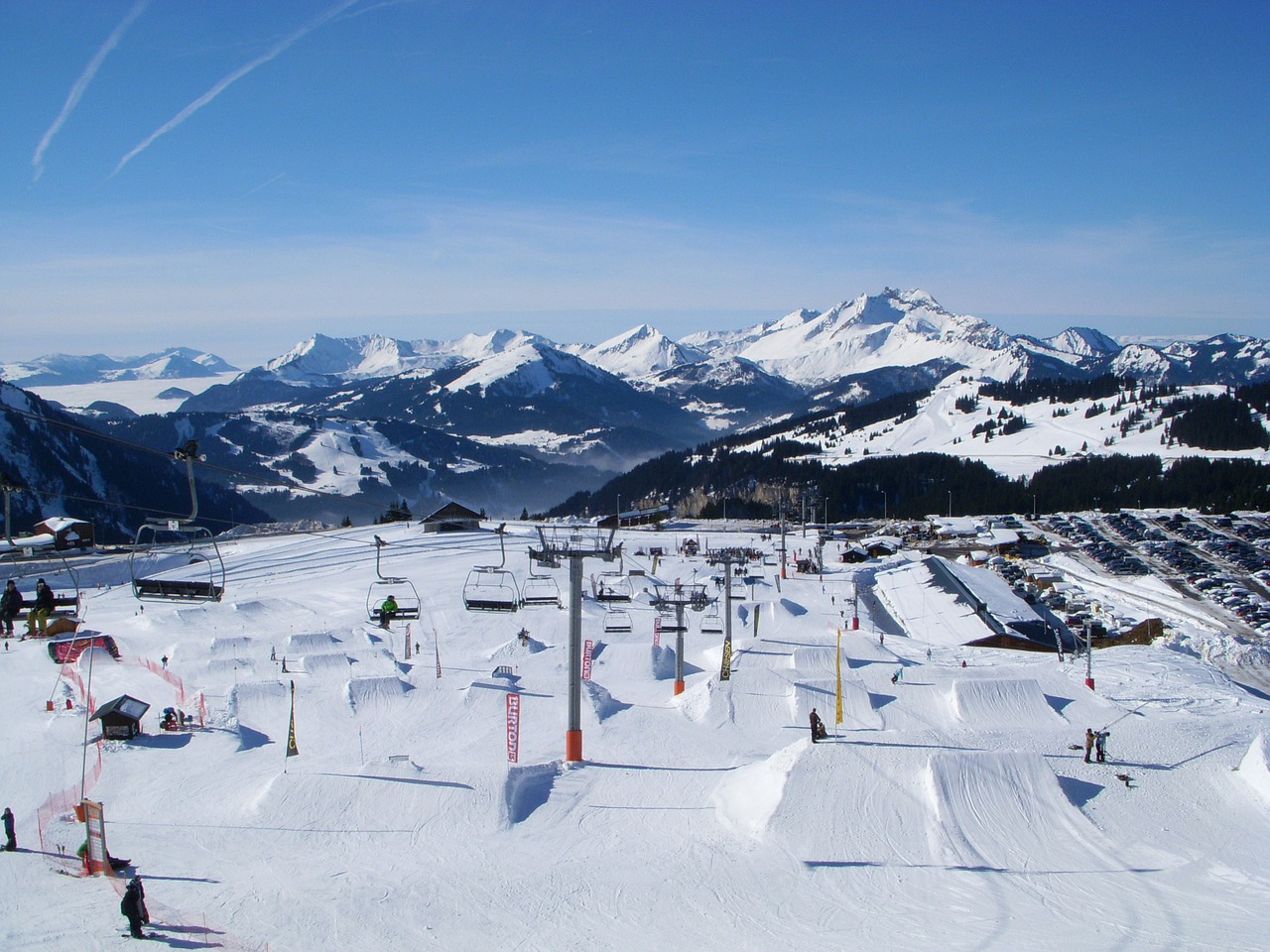 Image - mountain snowpark alps avoriaz