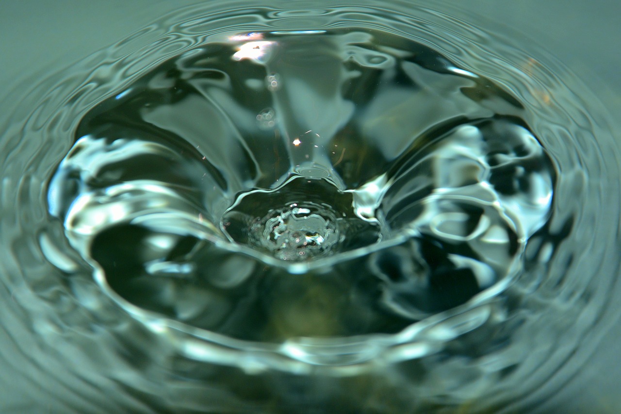 Image - drop vortex water waves