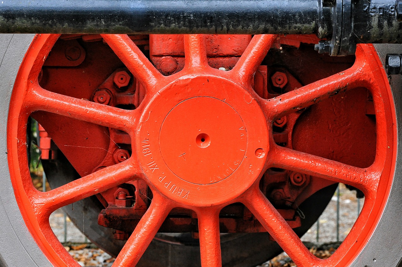 Image - train texture red wheel color