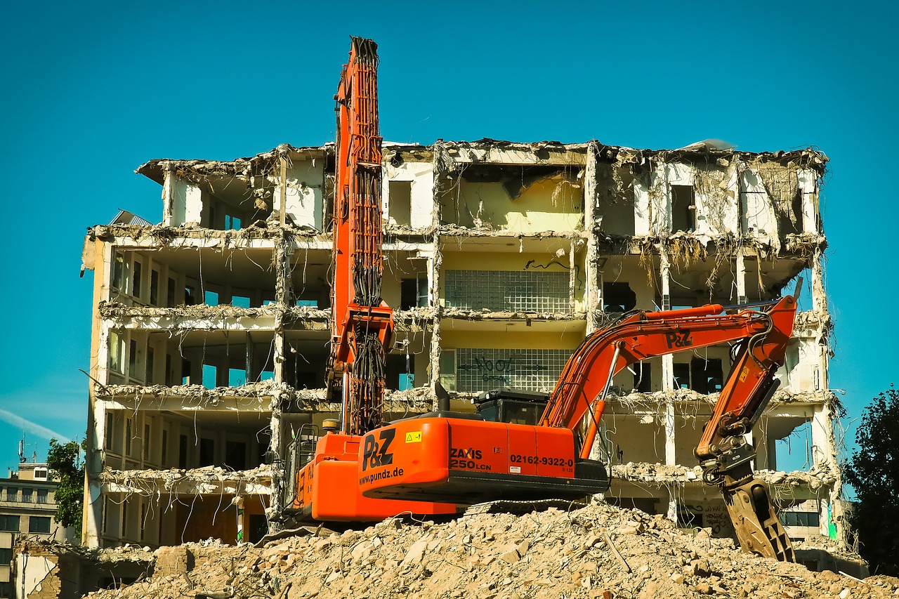 Image - site excavators construction work