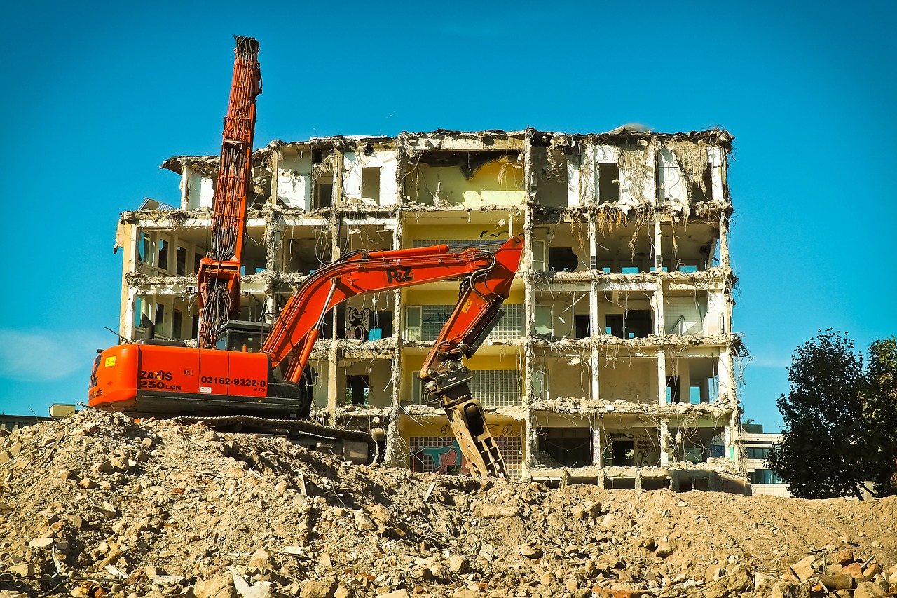 Image - site excavators construction work