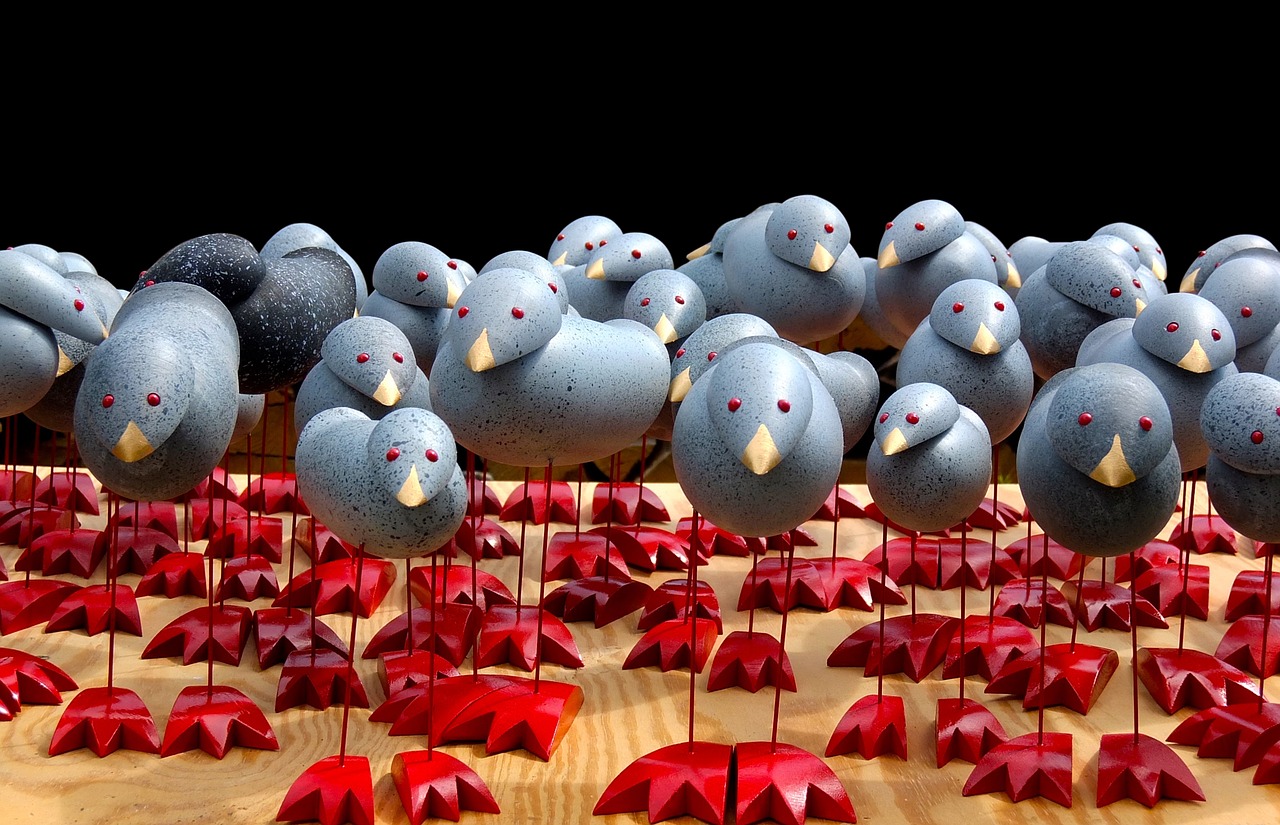 Image - birds mass flight flock of birds