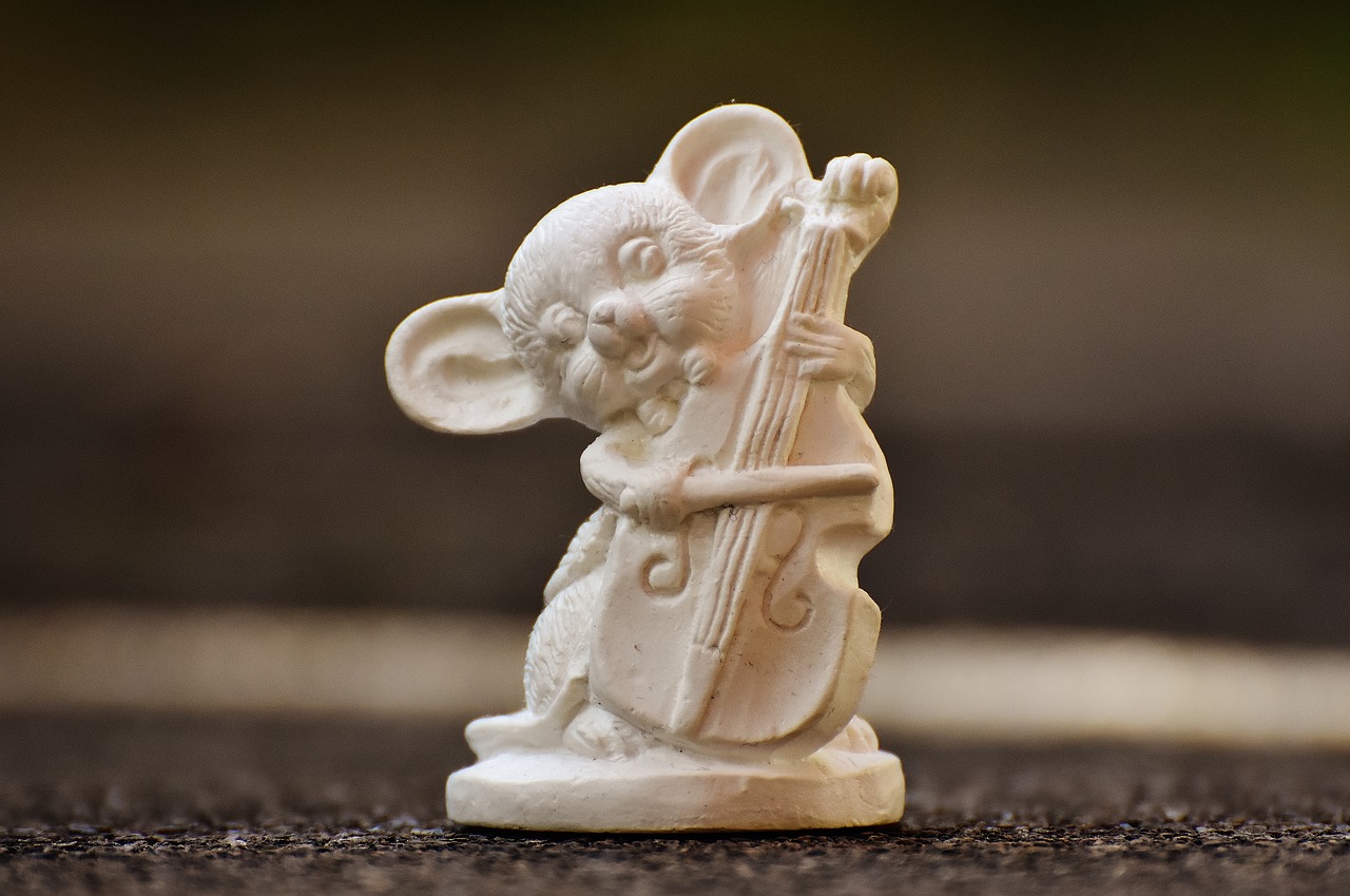 Image - mouse gypsum blank unpainted music